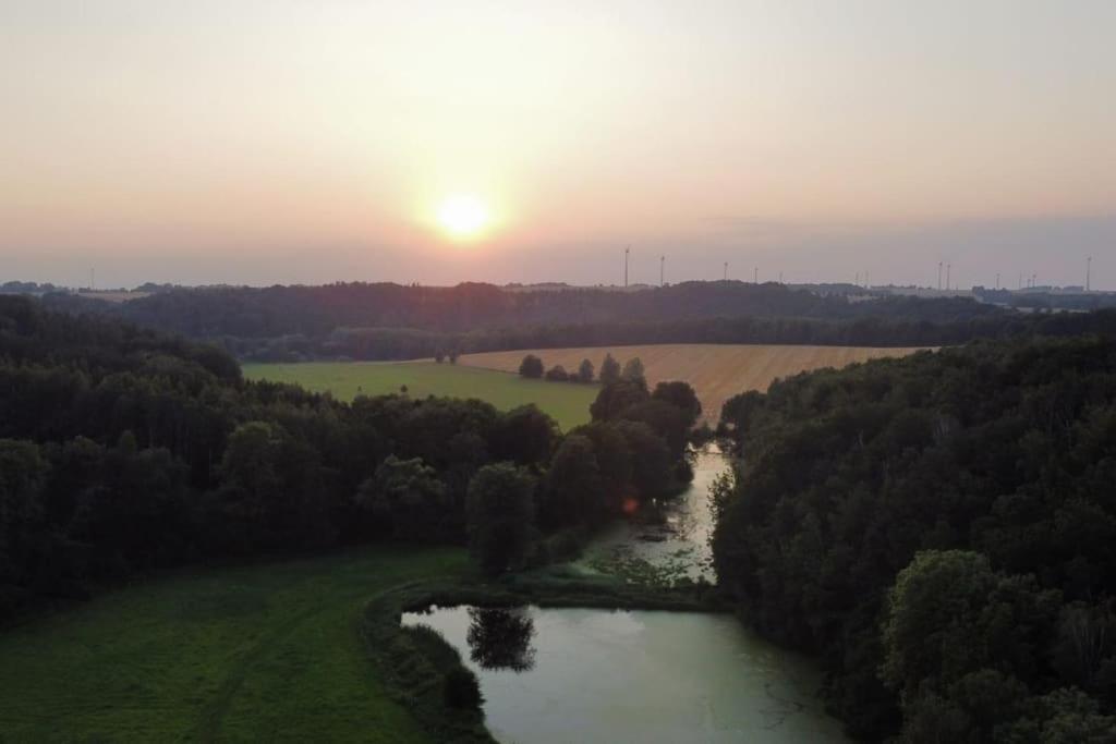 Wald-Apartment Limbach-Oberfrohna Luaran gambar