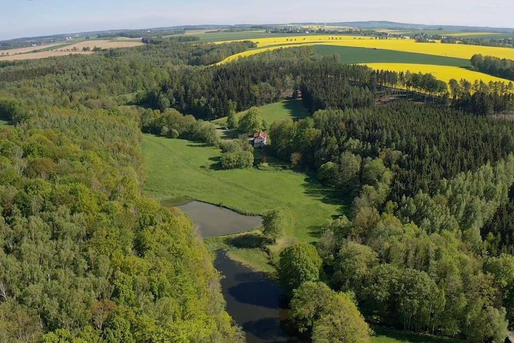 Wald-Apartment Limbach-Oberfrohna Luaran gambar