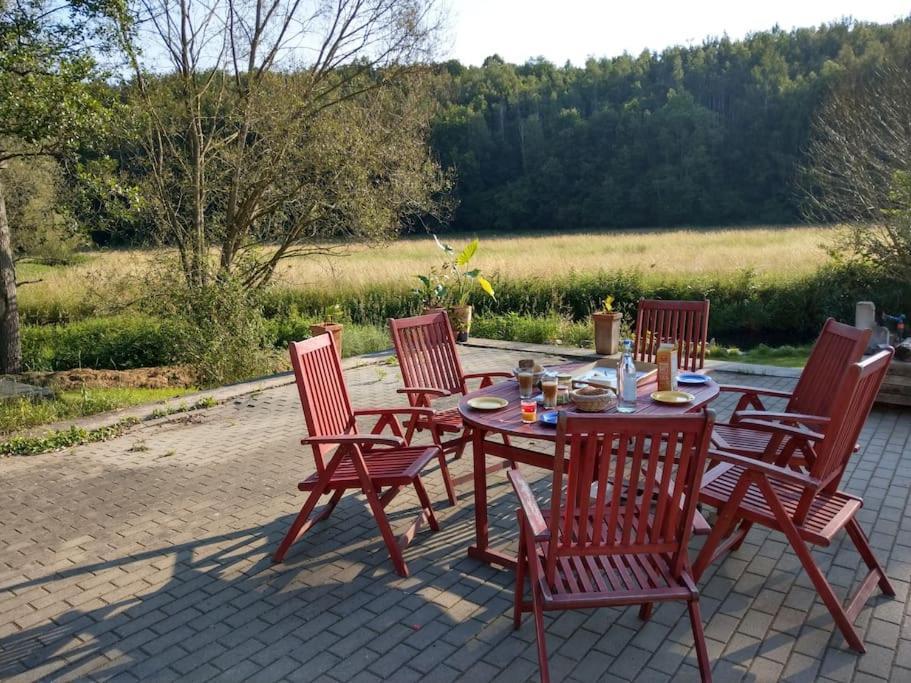 Wald-Apartment Limbach-Oberfrohna Luaran gambar